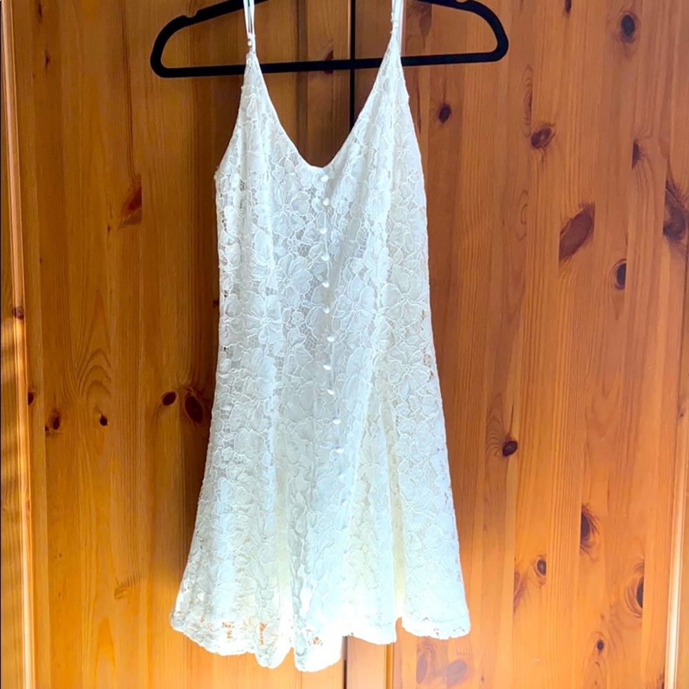 White lace dress